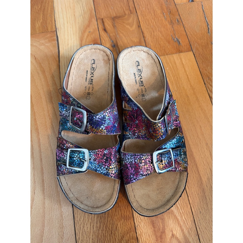 Flexus By Spring Step Delphis Sandal‎ Double Strap Size 38/US 7-7.5